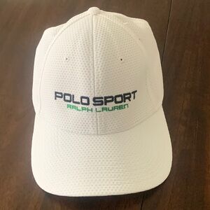 Polo Sport Fitted Spandex White Hat